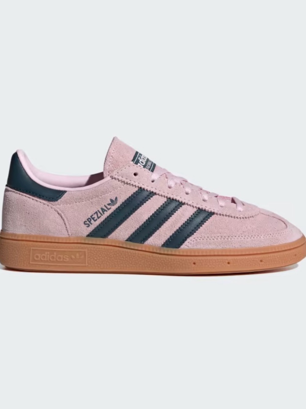 adidas Spezial Suede Sneaker in Pink with Navy and Gum Sole